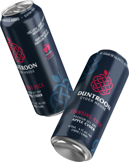 Two cans of Duntroon Standing Rock Cyder
