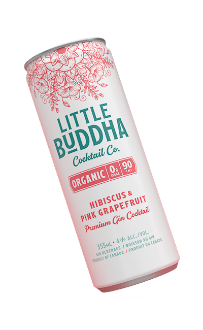 An example can of Little Buddha cocktail as designed by 5Fold